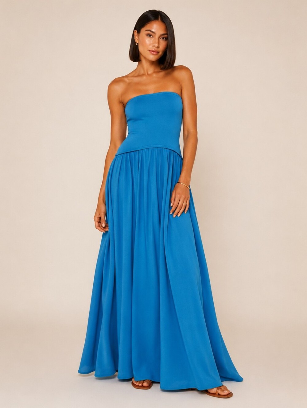 Solid & Striped Soglio Strapless Maxi Dress Size S